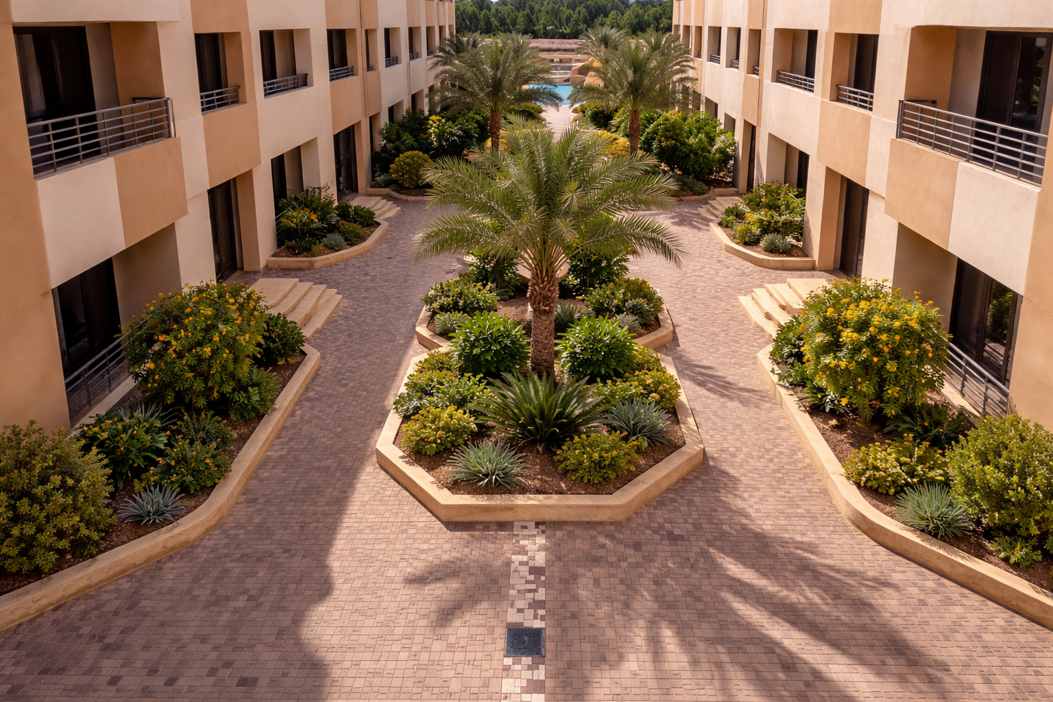 حديقة ساحلية في مجمع سكني